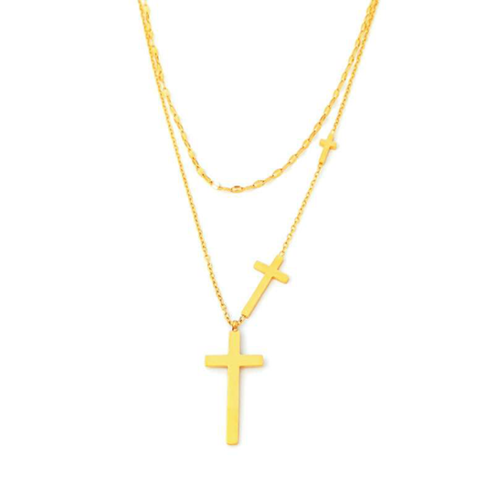 COLLAR DORADO CRUZES
