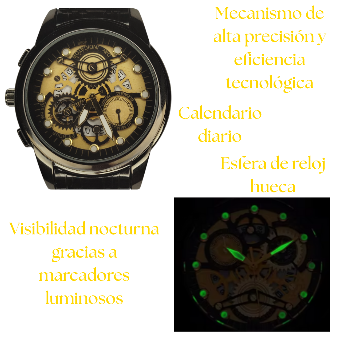 Reloj de cuarzo-BLACKGOLD™